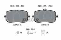 Bremsbelagsatz Scheibenbremse Textar 2294201 FüR Mercedes GLA CLA W247 GLB W177