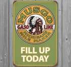 Musgo Gasoline 8 x 12 Vintage Novelty Metal Sign Made In USA New!
