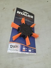 NEW Dico Nyalox 4" ORANGE FLAP BRUSH 120 GRIT DRILL-Angle Grinder 7200040
