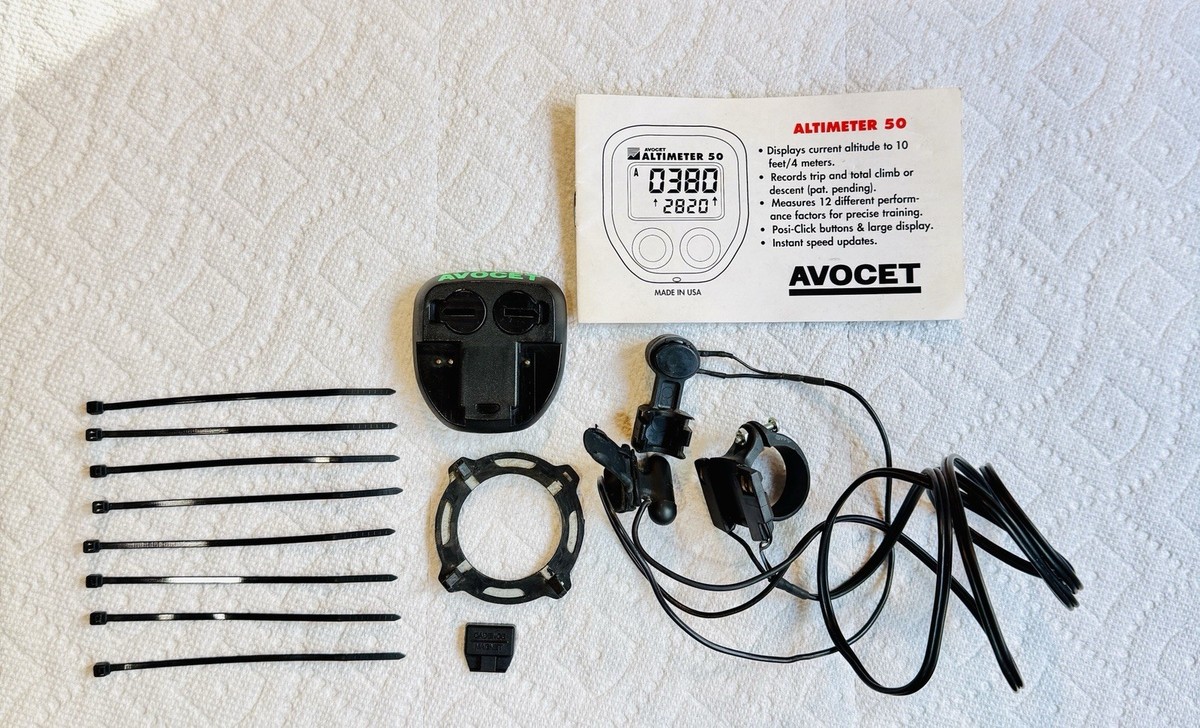 Avocet Altimeter 50 Cyclometer Vintage Bike Computer Tested