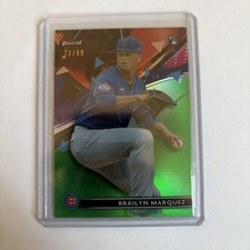 2021 Topps Finest - Brailyn Marquez #37 Green Refractor /99 (RC)