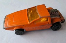 Vintage 1972 Matchbox Superfast 53 Orange Tanzara Missing Engine Cover England