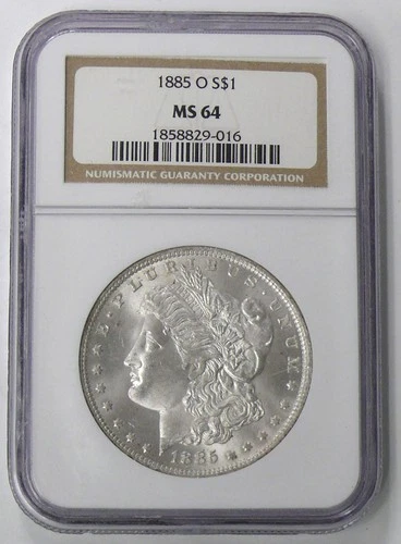 1885-O MS-63 BETTER DATE MORGAN SILVER DOLLAR - NGC GRADED