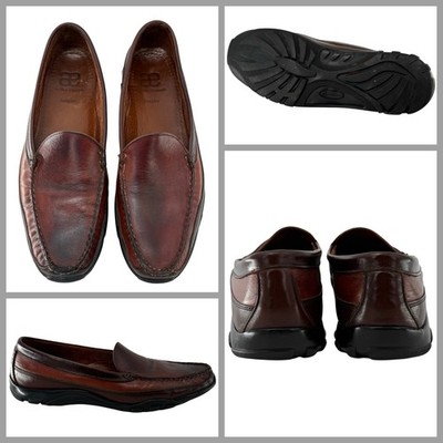 Allen Edmonds Boulder Driving Moccasin Loafer Men Sz 12 B Brown 2-Tone YGI E2S22