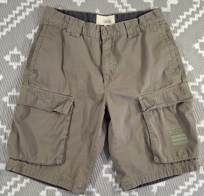 Camel Active Mens Cargo Shorts Multi Pocket W31 Khaki Cotton Summer Holidays