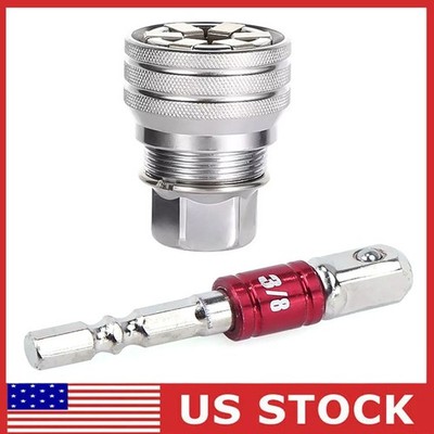 10-19mm Universal Socket Tool Adjustable Multifunction Wrench Sleeve Adapter Kit