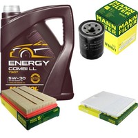 Inspektionspaket 5L Mannol Energy 5W-30 FüR Subaru Justy III 1.3 AWD 1.5 Suzuki