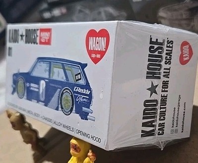 Mini GT KAIDO House Datsun 510 WAGON Pro Street 011 Unopened/Blue