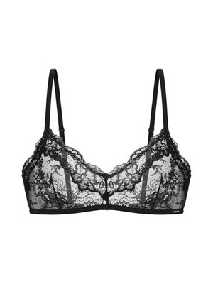 DORINA Push Up Plunge BH mit Spitze und Schleife Schwarz