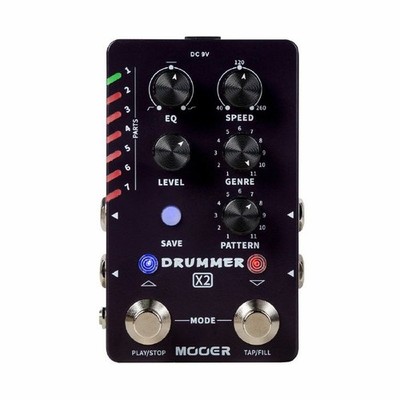Mooer Audio Drummer X2 Dual Drum Machine Pedal
