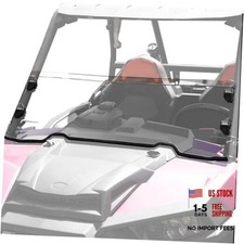 1/2 Front Half Windshield for Polaris RZR XP 1000 2014-2018, Clear Tough Hard