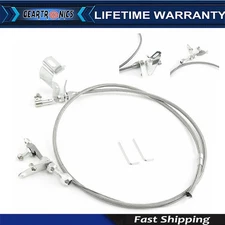 Stainless Braided Throttle Kickdown Cable Detent Mopar For Chrysler 727 Dodge US
