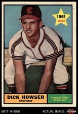 1961 Topps #416 Dick Howser Athletics RC 6 - EX/MT