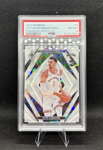Victor Wembanyama [White Ice] #13 2023 Panini Phoenix Paragon card