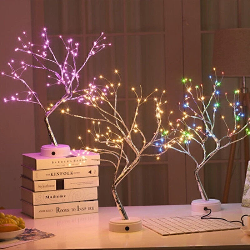 Battery Powered USB LED Fairy Tree Light Copper Wire Home Party Decoration Lamp