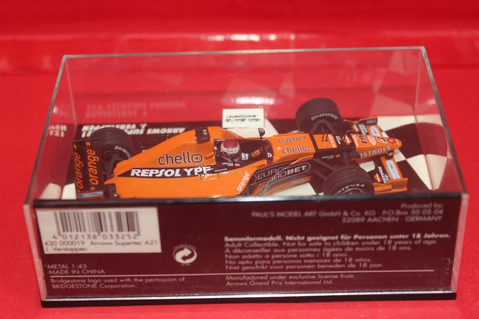 1/43 Arrows Supertec A21 (2000) - #19 J. Verstappen - MINICHAMPS - Immagine 3 di 3