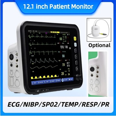 New 12.1 inch Vital Signs Portable Monitor Multi-parameter YK8000C  Optional CO2