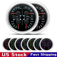 85mm 4in1 Gauge Car Fuel Level Gauge 240-33ohm Water Temp Oil Press Volt Walarm 85mm 4in1 Gauge Car Fuel Level Gauge 240-33ohm Water Temp Oil Press Volt Walarm