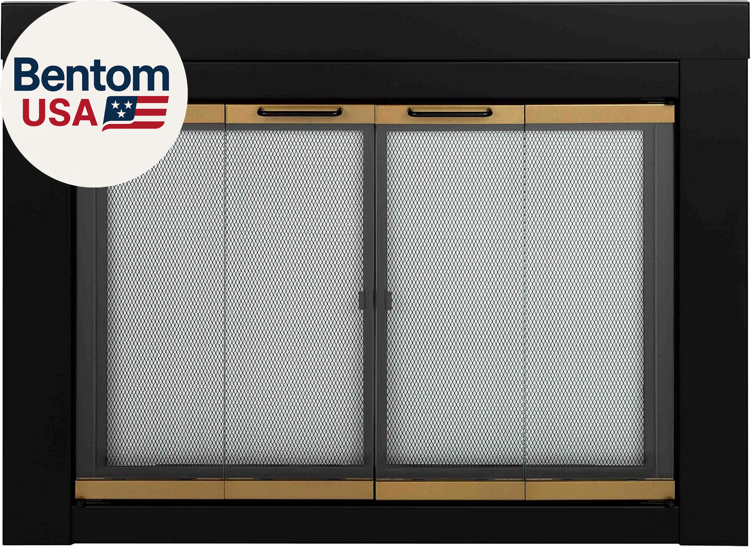 Arrington Small Glass Fireplace Doors AR-1020