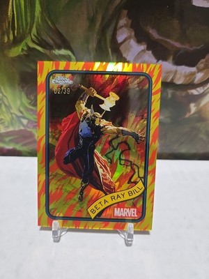 2025 Topps Chrome Marvel Beta Ray Bill  Human Torch Refractor/39