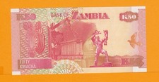 Zambia 50 Kwacha World Paper Money Currency UNC Banknote FREE SHIPPING!!!!