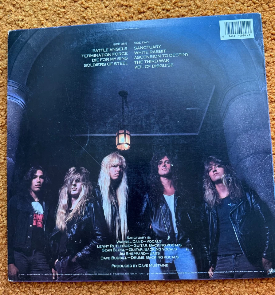Sanctuary – Refuge Denied - Epic – BFE 40920 - 1988 LP - Image 2 of 4