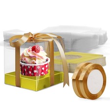 Cupcake Boxes,50 Pack Individual Cupcake Boxes Single Cupcake Container Cupca...