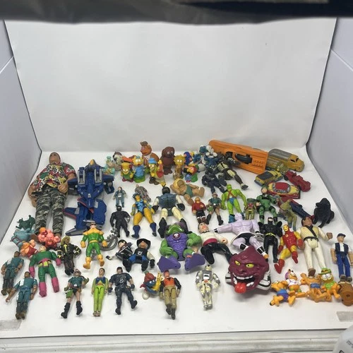 Vtg TOY LOT Transformers Marvel Simpsons MOTU G I Joe Figures MORE 70s 80s 90s