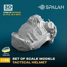 Tactical helmet (5 pcs) Scale Model Kit for Diorama 1:35 Spalah SP12635