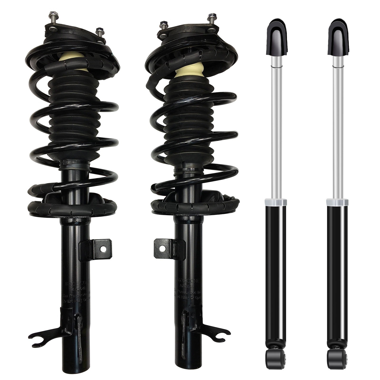 Front Quick Complete Strut & Rear Shock Absorber Bundle For 2000-05 Ford Focus