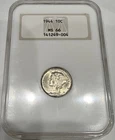 1944 Mercury Dime Silver 10C Coin NGC Fatty Holder MS66 Thick Slab (G156)
