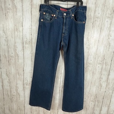 Levis Type 1 Real Loose Jeans Mens 34x34 Dark Wash Baggy Wide Leg Y2K Denim