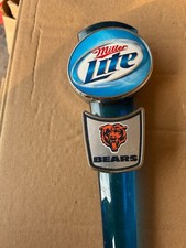 Miller Chicago Bears Beer Tap Handle Blue Collectible Breweriana