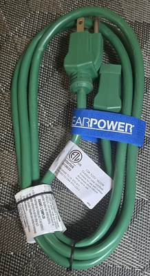 #ad Clear Power Green Electrical 6 Foot 3 Prong Outdoor Extension Cord $3.95
