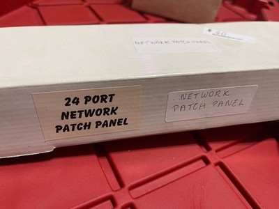 24 Port Network Patch Panel - New in Box. Rack Mountable - P99