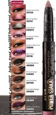 Avon POWER STAY 16h lang anhaltender Lidschattenstift / Kajalstift Neu