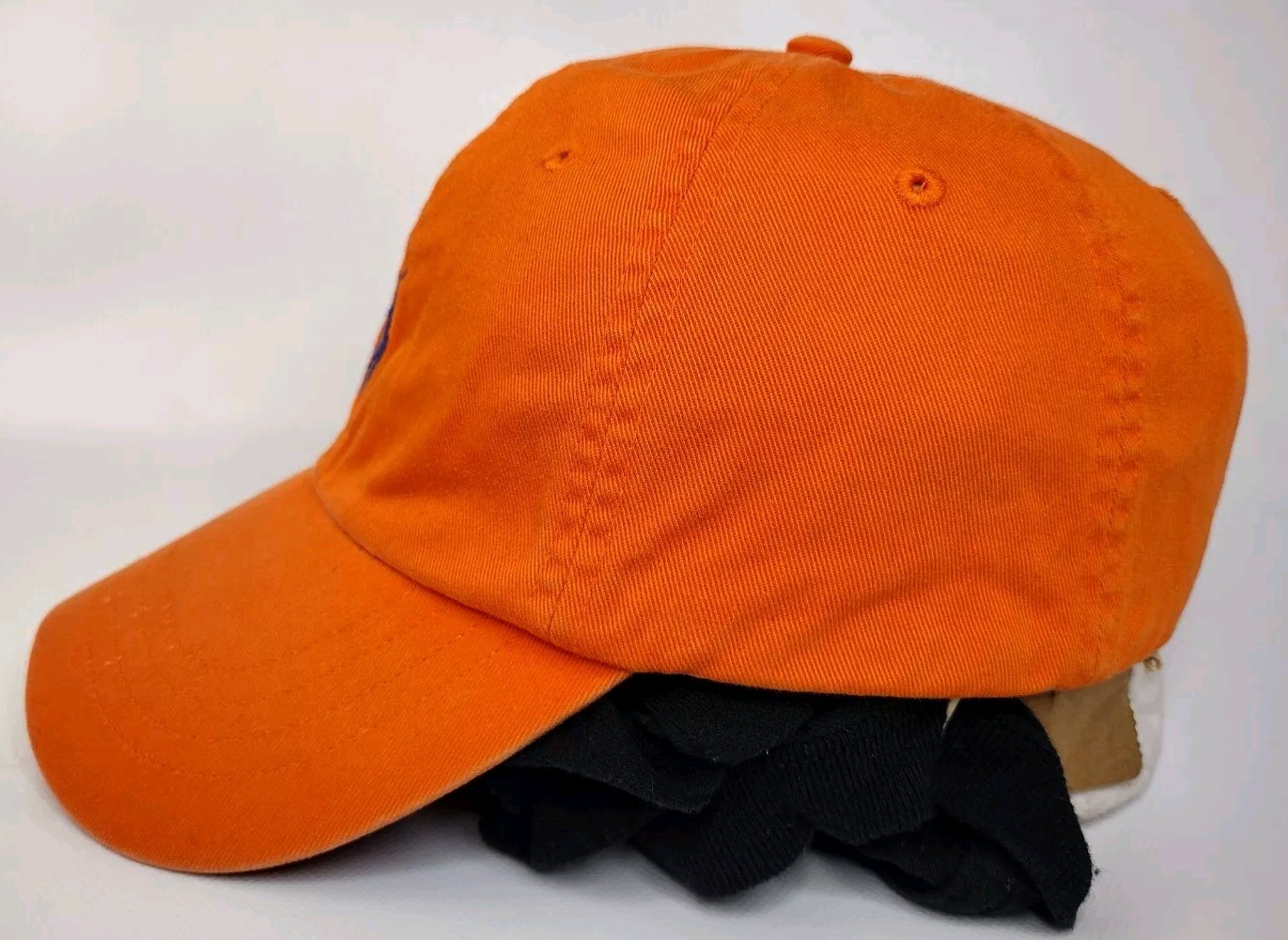 Cappello Polo Ralph Lauren StrapBack arancione berretto blu navy logo Pony Ryder