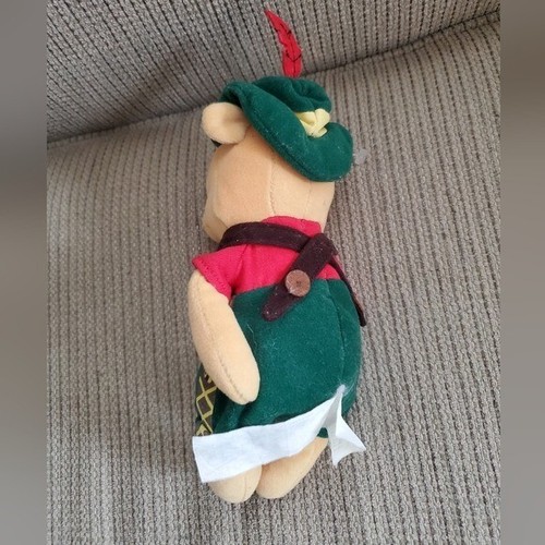 Vtg Oktoberfest Pooh Doll 6" Tall - Picture 5 of 8