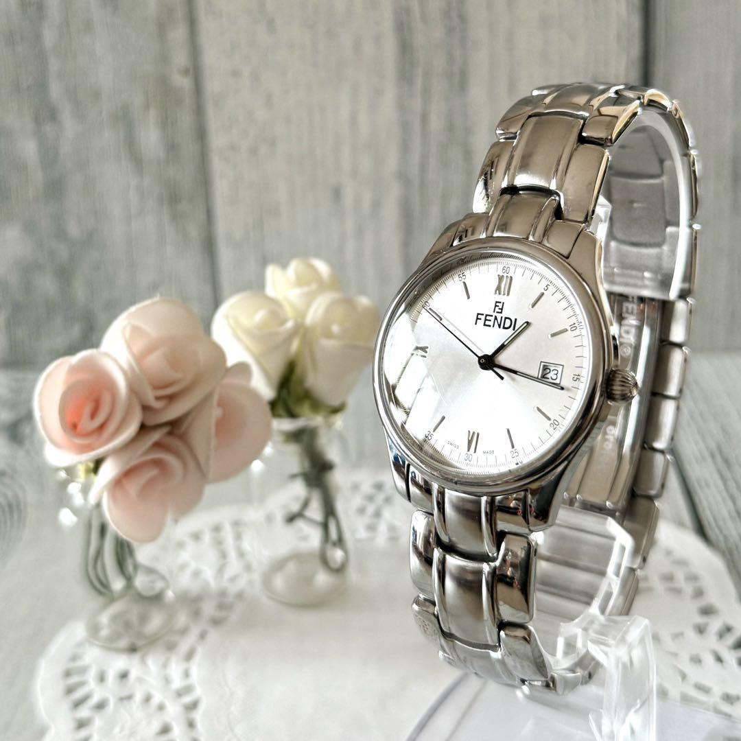 FENDI 210G Orologi Watch 34mm Silver Dial Quartz Men's FENDI 210G Orologi Watch 34mm Silver Dial Quartz Men's