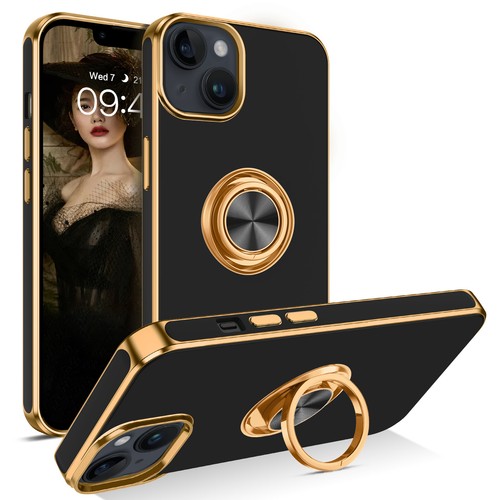 For iPhone 14 Pro Max 14 Case Magnetic Ring KickStand Rugged Shockproof Cover - Picture 8 of 9