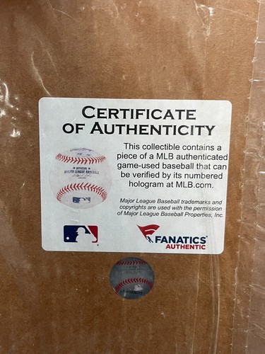 2013 Fanatics Boston Red Sox World Series Champs Game Used Ball Piece 260/500 AA - Picture 3 of 6