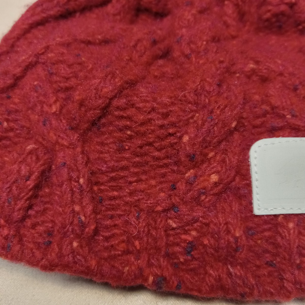 TURTLE FUR Cableknit Beanie Hat Adult Lambswool Red w Fleece Lining 82583 | eBay TURTLE FUR Cableknit Beanie Hat Adult Lambswool Red w Fleece Lining 82583 | eBay