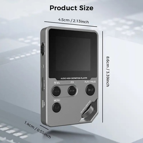 Cappsu A9 Hi-Res Lossless Audio MP3 Bluetooth Music Player 8GB + 64GB TF Card - Picture 7 of 11