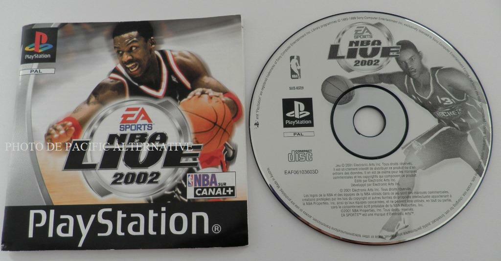 jeu NBA LIVE 2002 pour PLAYSTATION 1 ps1 psx francais basket sport game loose