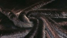 Super Luxury Faux Fur Fabric Material - SWISS BLACK BEAR