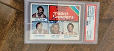 1975-76 TOPPS ATLANTA HAWKS TEAM LEADERS CARD SIGNED BY JOHN DREW PSA DNA # 116