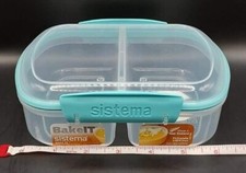 Sistema BakeIt, Medium Split Rectangle BPA & Phthalate Free 2.6 cups
