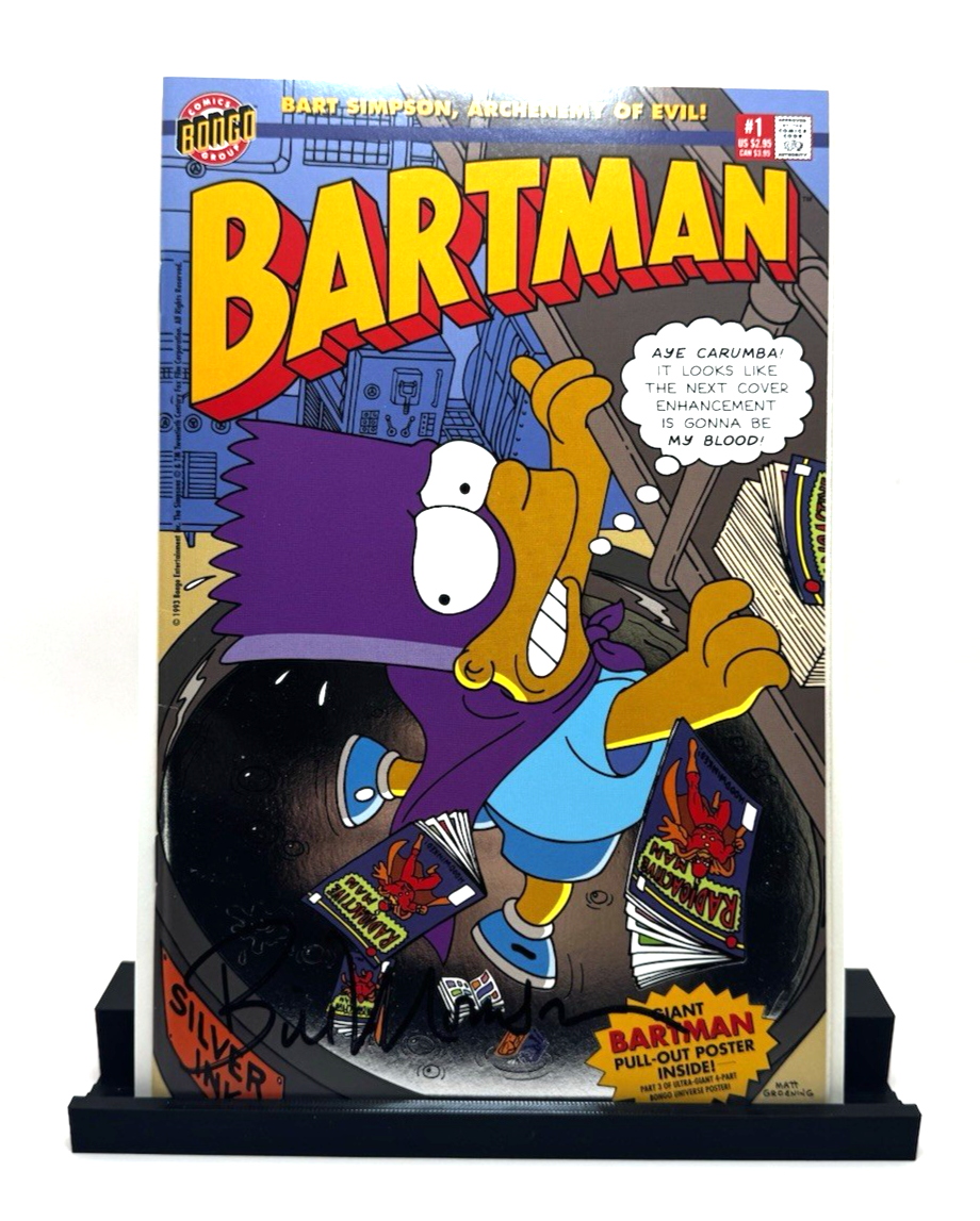 SIGNED Bartman #1 The Simpsons 1993 Bill Morrison Retailer Variant