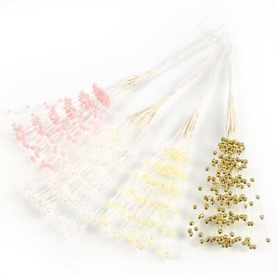 Braut Perlen Perlenspray für Hochzeit Basteln Dekoration Blumenstrauß Verzierung