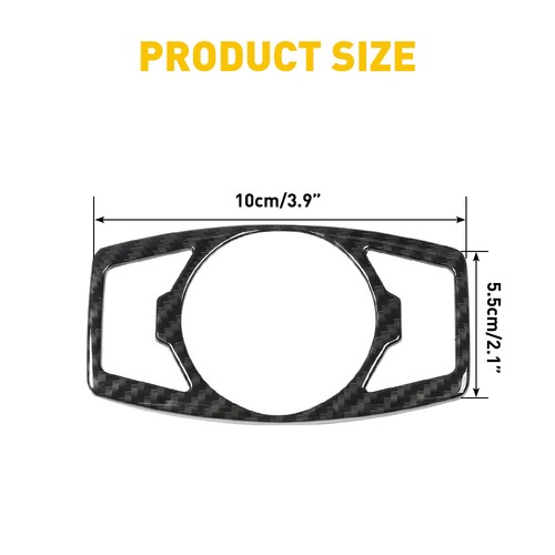 Carbon fiber Headlight Switch Trim Decor Cover for Ford F150/Mustang 2015-2019 - Picture 4 of 10